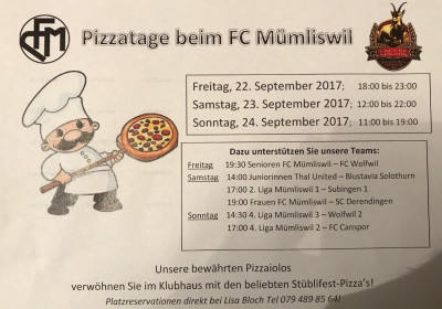 Pizzatage September 2017