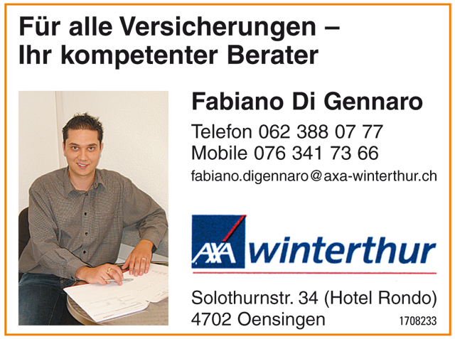 Sponsor: AXA Winterthur - Fabiano di Gennaro