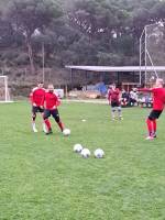 Auch Goalies können mit den Füssen...