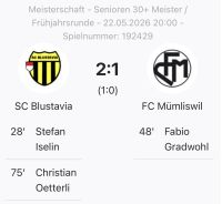 FC Mümliswil: Senioren: Niederlage in der Barockstadt