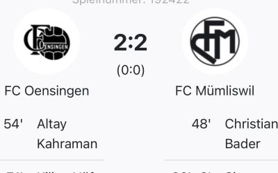 Senioren: Spät erkämpfter Punkt im Senioren-Derby