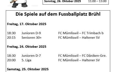 Voranzeige Pizzatage Herbst 2025