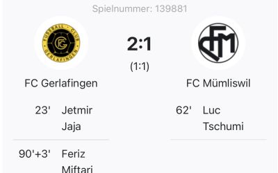 3. Mannschaft: Last Minute Niederlage